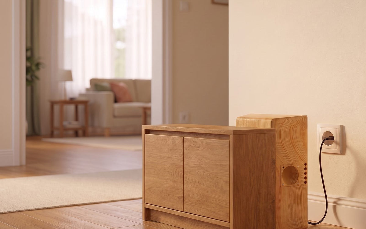 Wrong: a cabinet stands right in front of the device and the sound stays at the cabinet